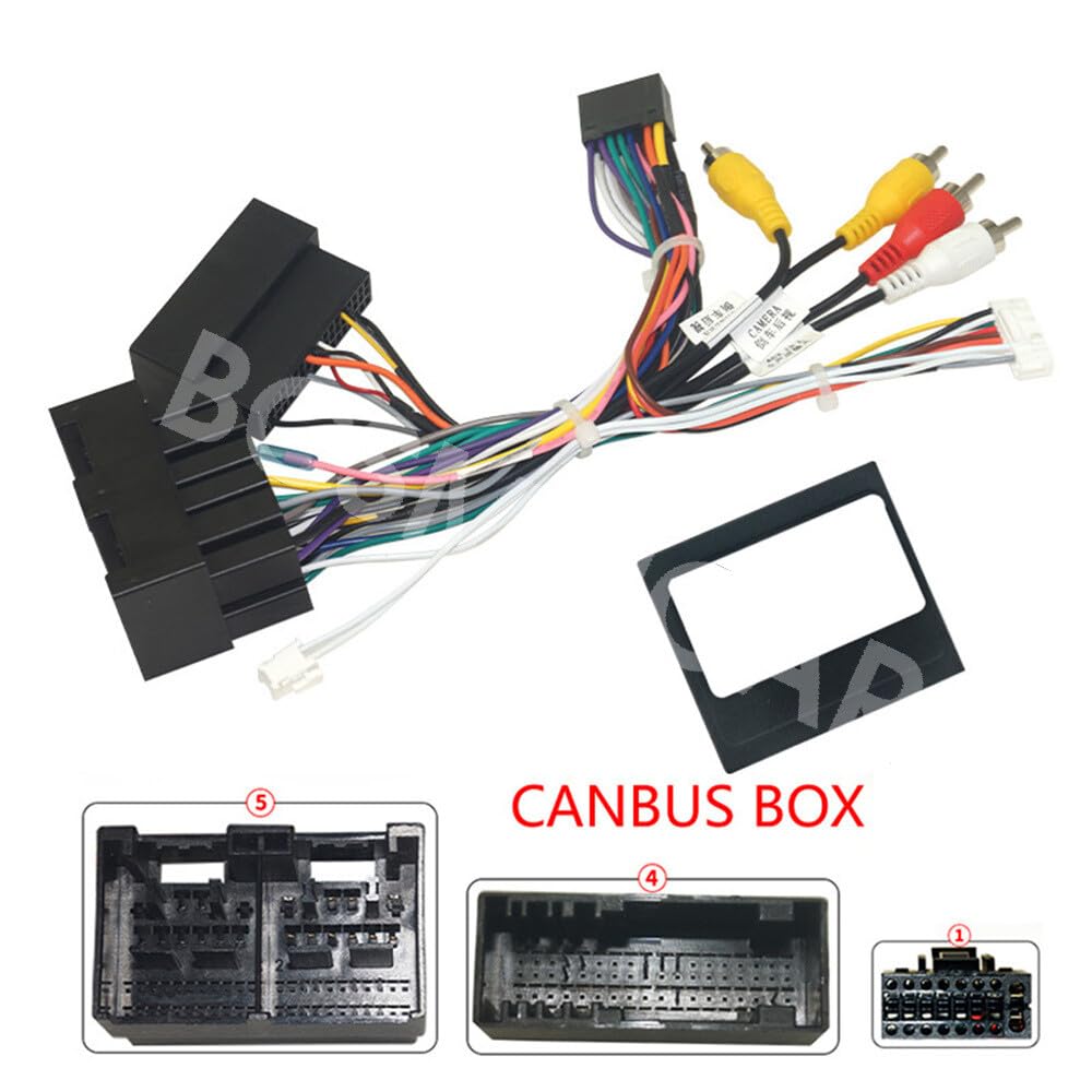 ya 6 8.24 baidi Car Stereo Radio Wiring Harness with Canbus Box Fit for Ford Focus Escape 2020