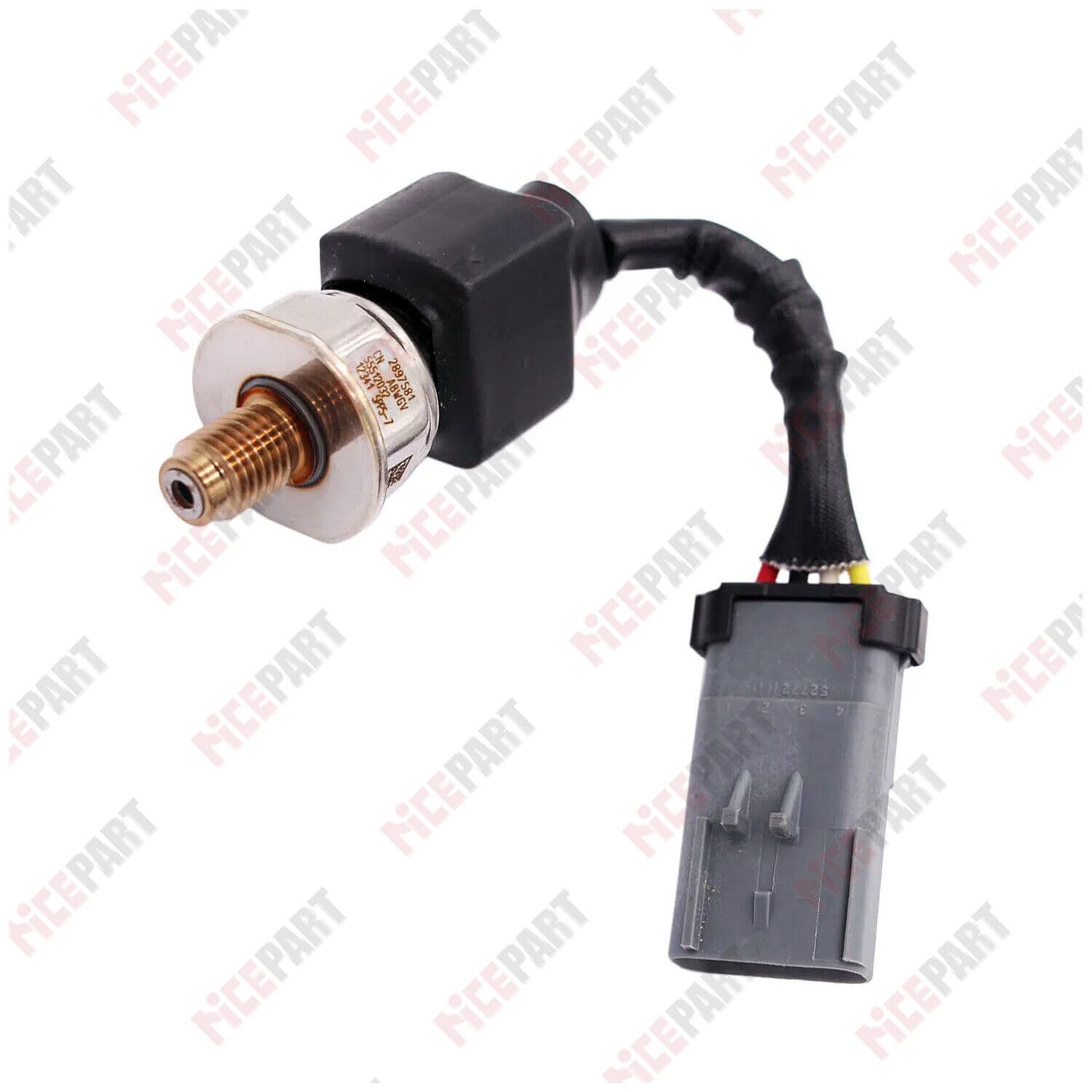 ya 6 8.24 baidi Fuel Rail Pressure Sensor Compatible with 12-18 ISX PACCAR PX-9 MX-13 2897581