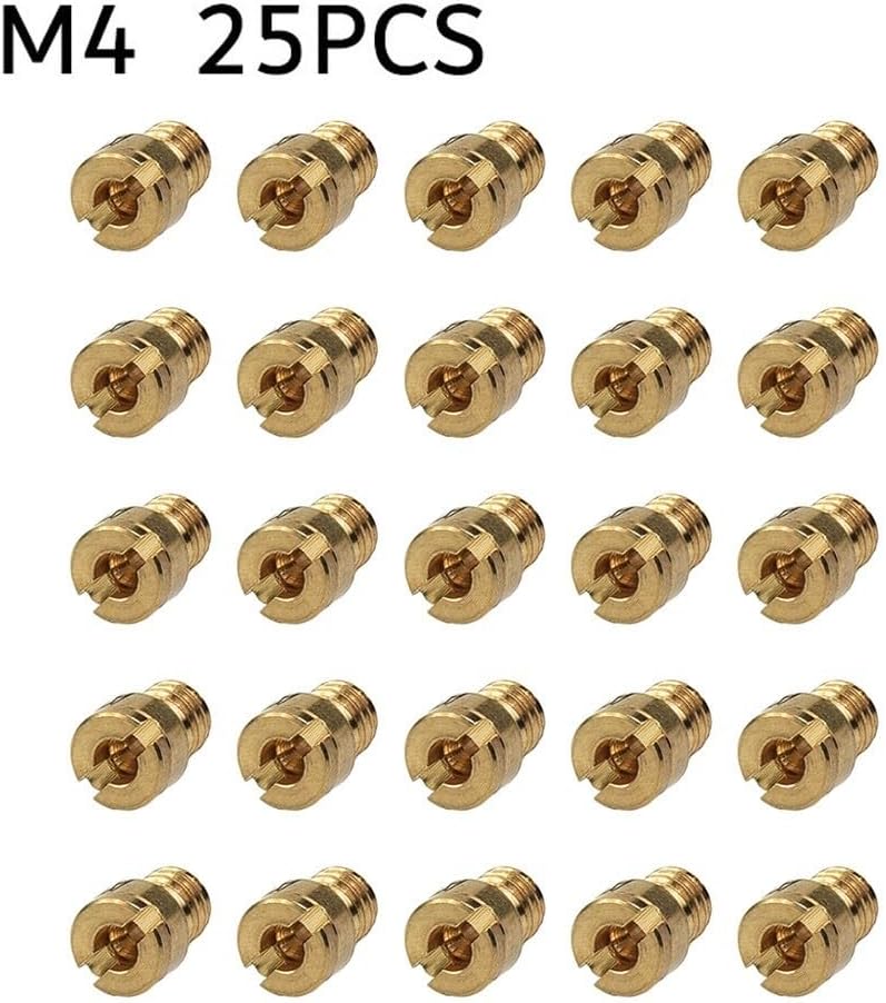 ya 23 10.7 baidi 25pcs New Carburetor Nozzle Main Jet Set 25x 4mm Spray Device