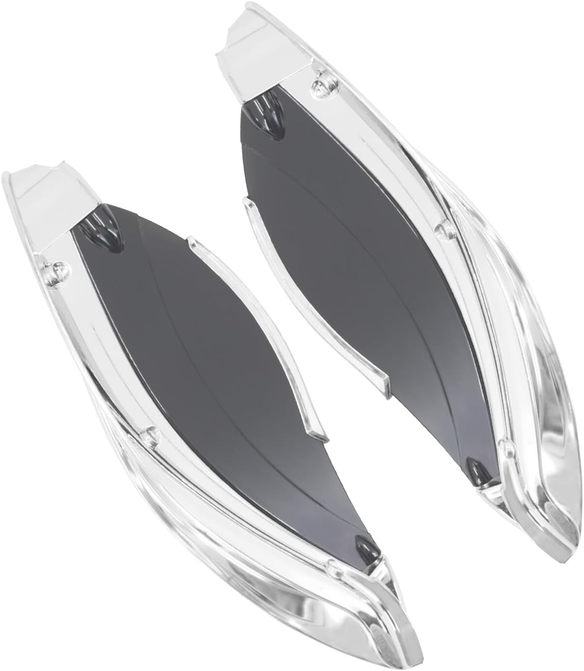 ya 7 8.24 baidi Chrome Batwing Fairing Smoke Air Deflectors for Harley Electra Street Glide 14+