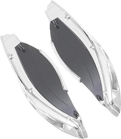ya 7 8.24 baidi Chrome Batwing Fairing Smoke Air Deflectors for Harley Electra Street Glide 14+