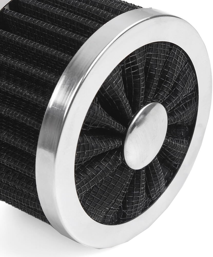 ya 13 9.15 baidi 2x Black Extra Flow 1 to 1-1/4 Push In Valve Cover Baffle Breather Vent Filter