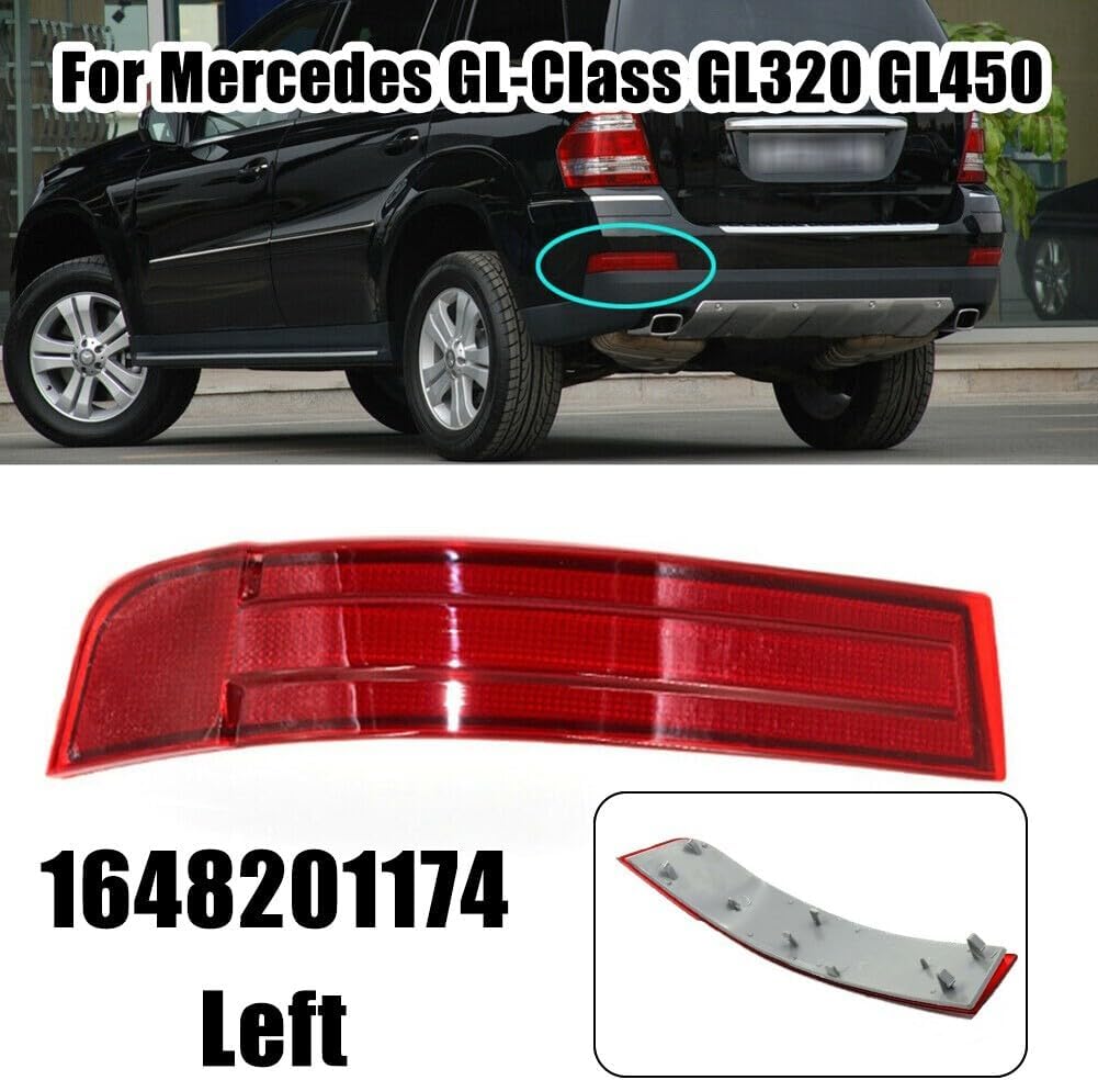 ya 13 9.15 baidi Left Rear Bumper Reflector Light For for Mercedes GL-Class GL320 GL450#1648201174