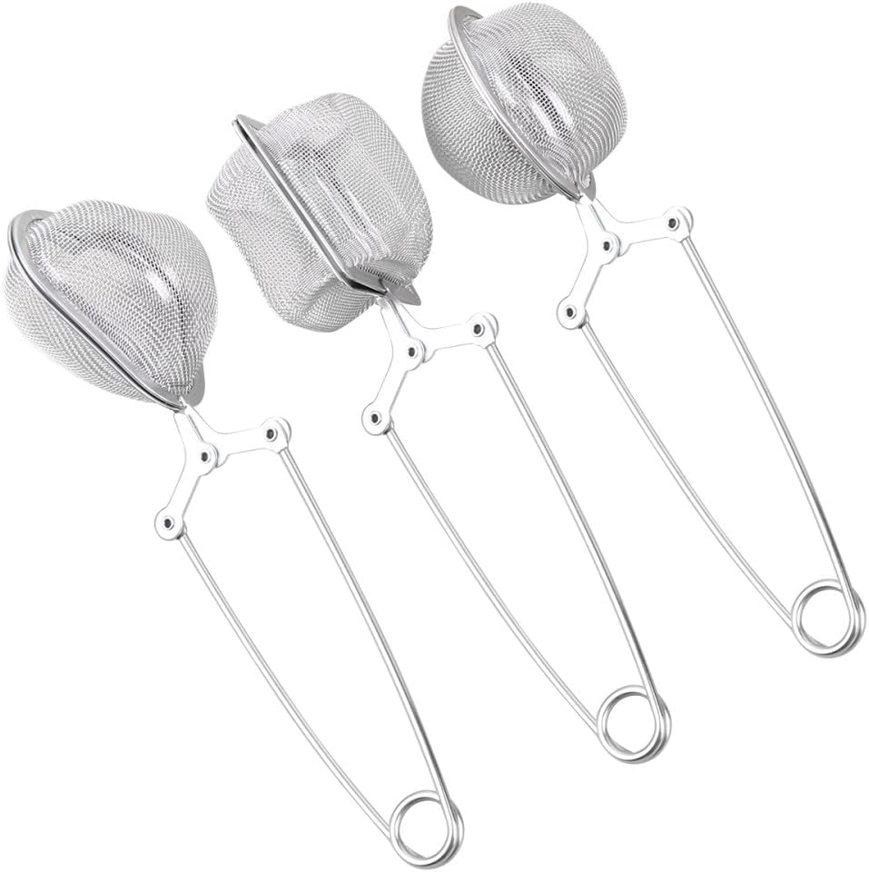 ya 14 9.20 baidi 3 Pcs Stainless Steel Tea Strainer Stainless-steel Infuser Colander Filter-1