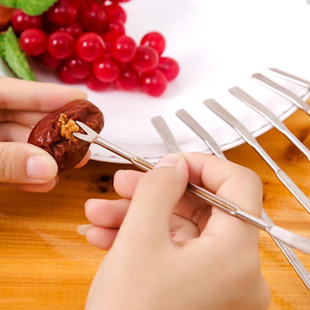 ya 14 9.20 baidi 12 PCS Multi-function Needle Travel Oyster Pick Seafood Handling Tool Crab Fork-1