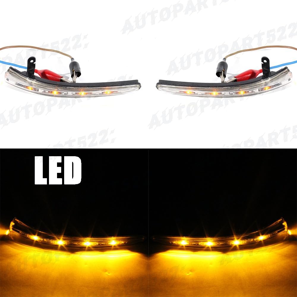 ya 11 9.14 baidiA pair of LED mirror turn signal lights for Ford Edge 2011-2014 LH&RH side lights -