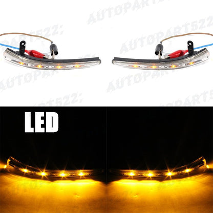 ya 11 9.14 baidiA pair of LED mirror turn signal lights for Ford Edge 2011-2014 LH&RH side lights -