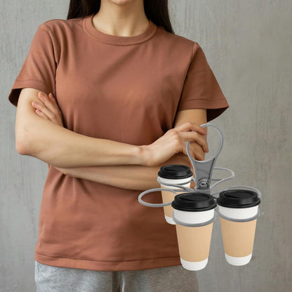 ya 26 10.21 baidi Portable Cup Holder Bevera Foldable Carrier with Handle