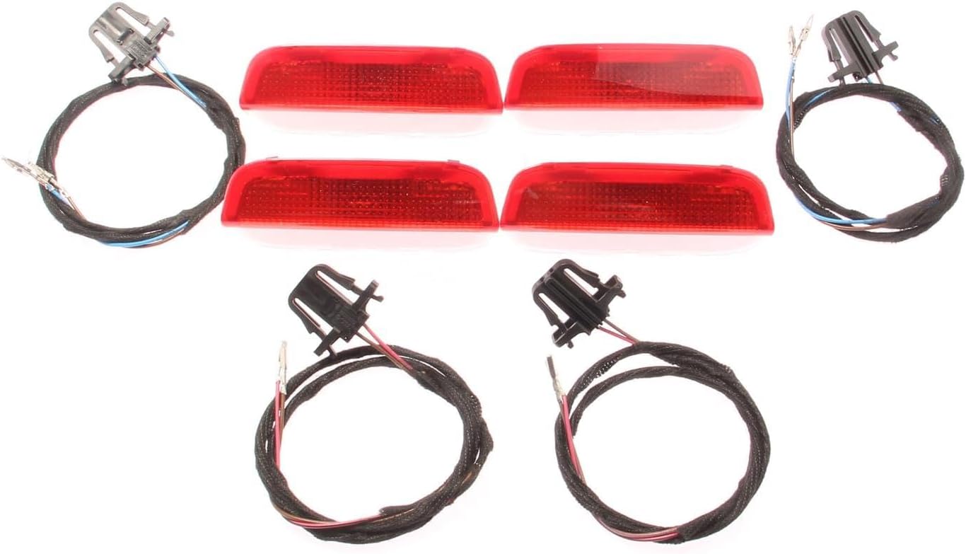 ya 4 8.24 baidi Door Warning Light w/Cable Set for VW Rabbit for JETTA for Golf MK5 MK6 for Passat B6