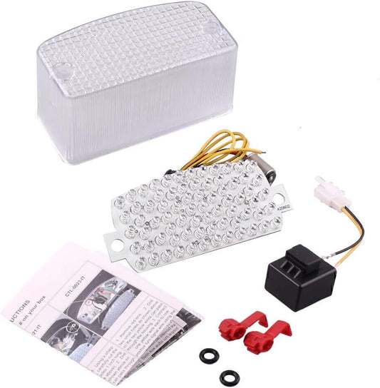 ya 4 8.8.2 Fit for Honda SPIRIT 1994-2007 LED Tail Lamp Rear Taillight Running Light Clear Lens