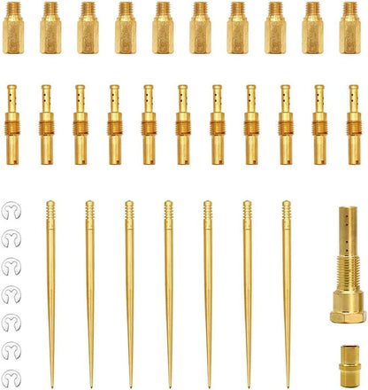 ya 2 8.15 PE 26-28 21-34 Carburetor 8 Holes Repair Kit Slow Jet Needle Holder Atomiser