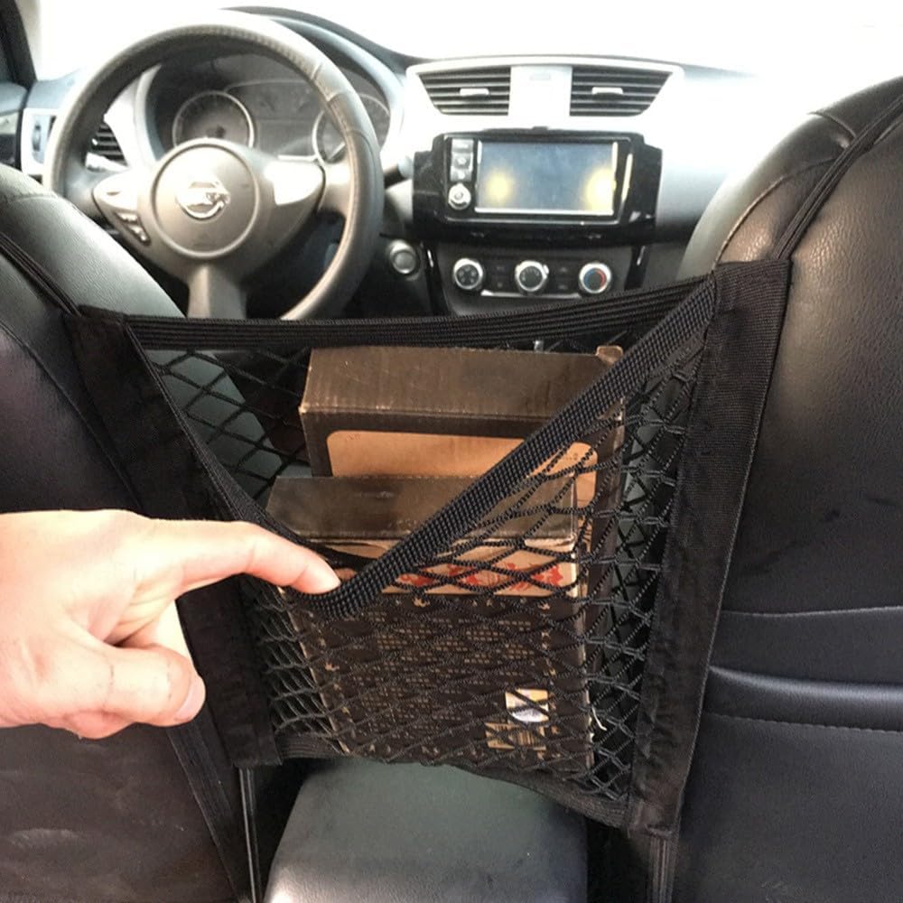 ya 2 8.15 3 Layer Storage Bag Mesh Car for SEATback Organizer Net Armrest for Seats