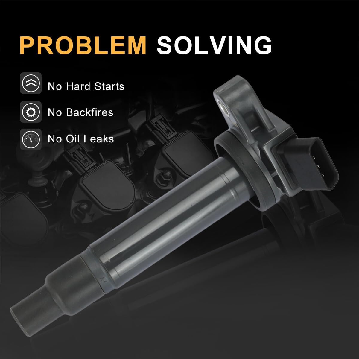 ya 9 10.24 4 New ignition coils for Toyota for Lexus V8 4.3L, 4.7L, and 5.7L engines. (Ignition coil number: 90919-02230400)
