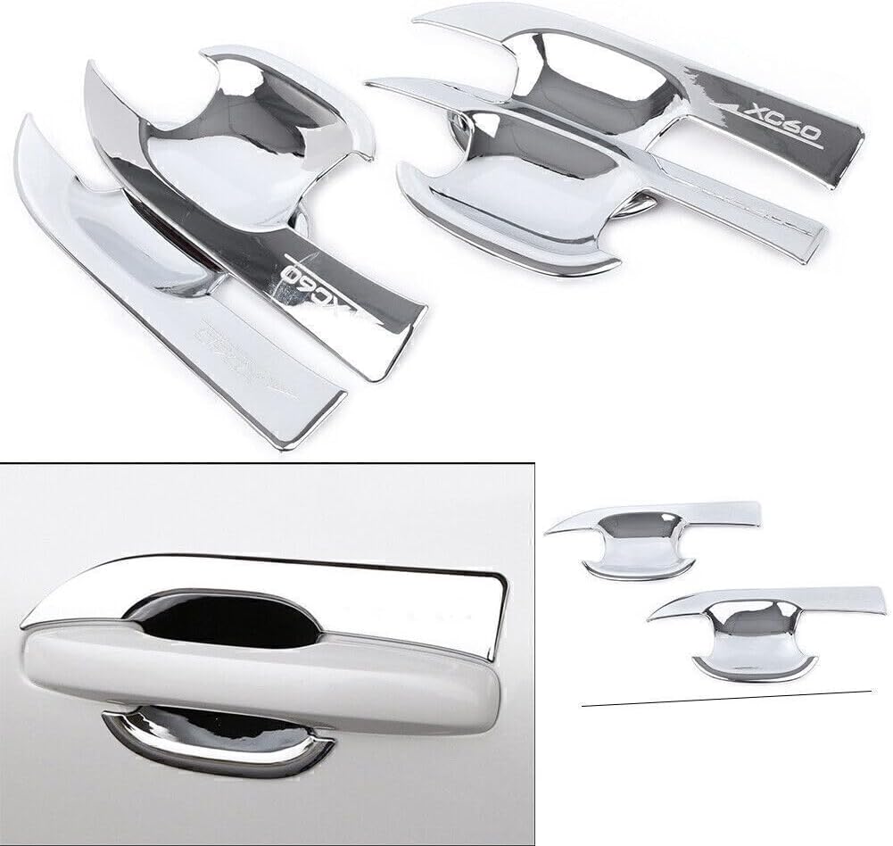 ya 5 8.24 baidi for Volvo XC60 2018-24 19 ABS Plastic Car Exterior Side Door Handle Bowl Sticker