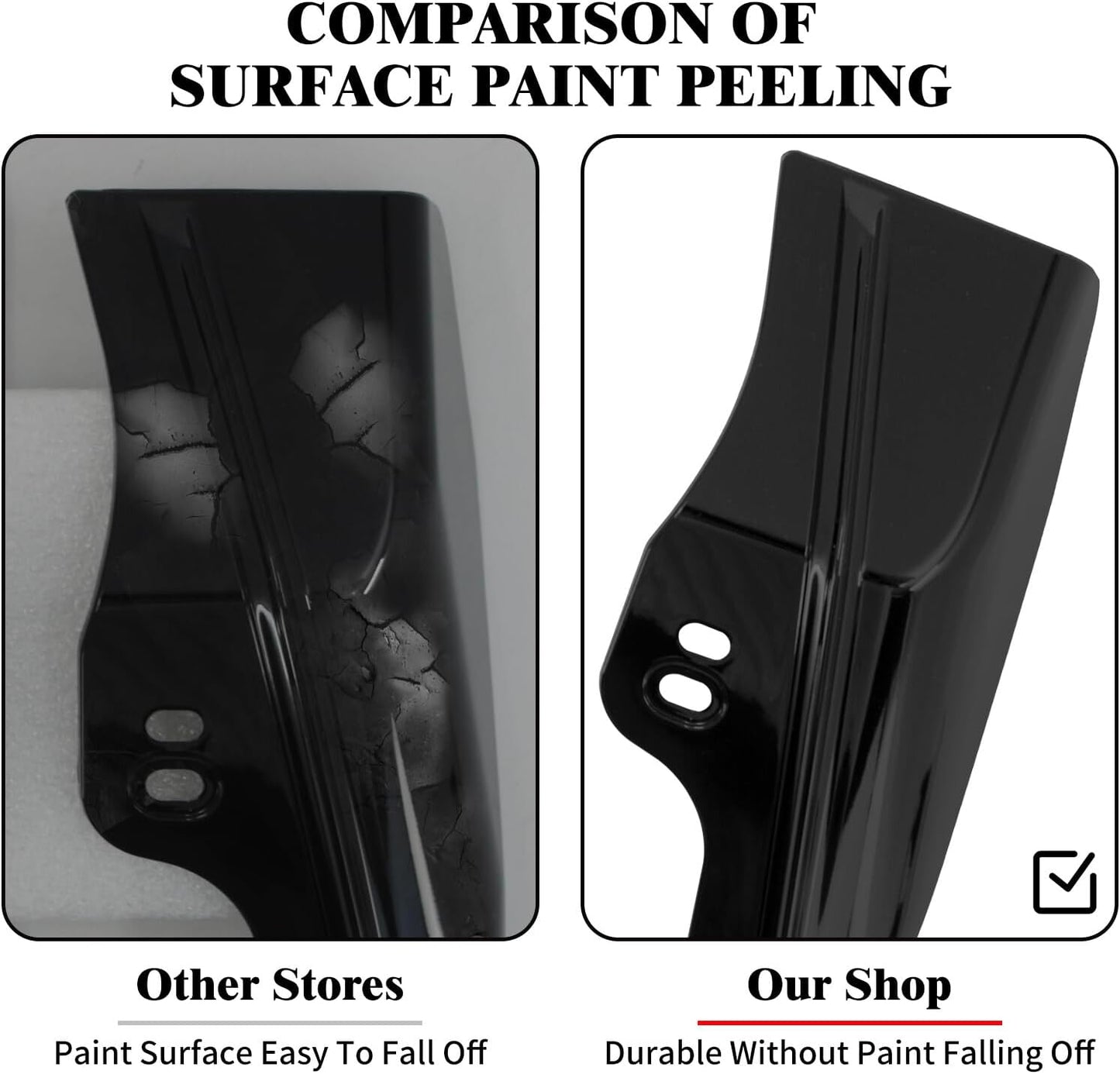 ya 7 8.24 baidi Black Mid-Frame Air Heat Deflectors for Harley Touring Electra Road Glide 01-08