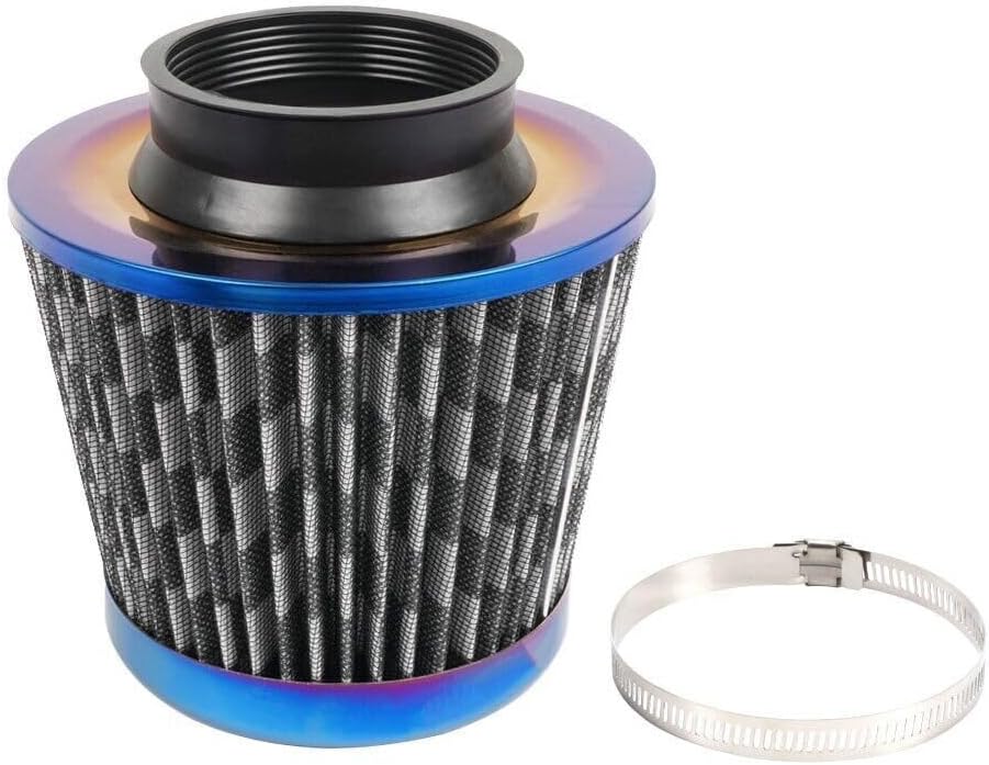ya 13 9.15 baidi 3 76mm Universal Car Air Filter High Flow Cold Air Intake Dry Cone Replacement