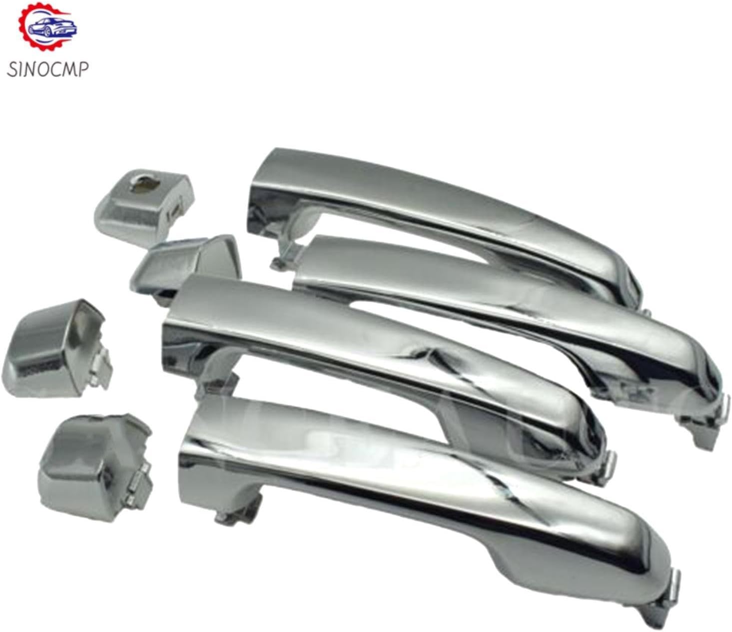 ya 2 8.15 Chrome Front and Rear Left Exterior Door Handle 69211-60090 for 4Runner 2010-18