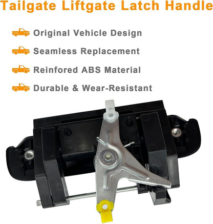 ya 2 8.15 Textured Black Tailgate Latch Handle Rear for Toyota Tacoma 95-04 w/o Keyhole