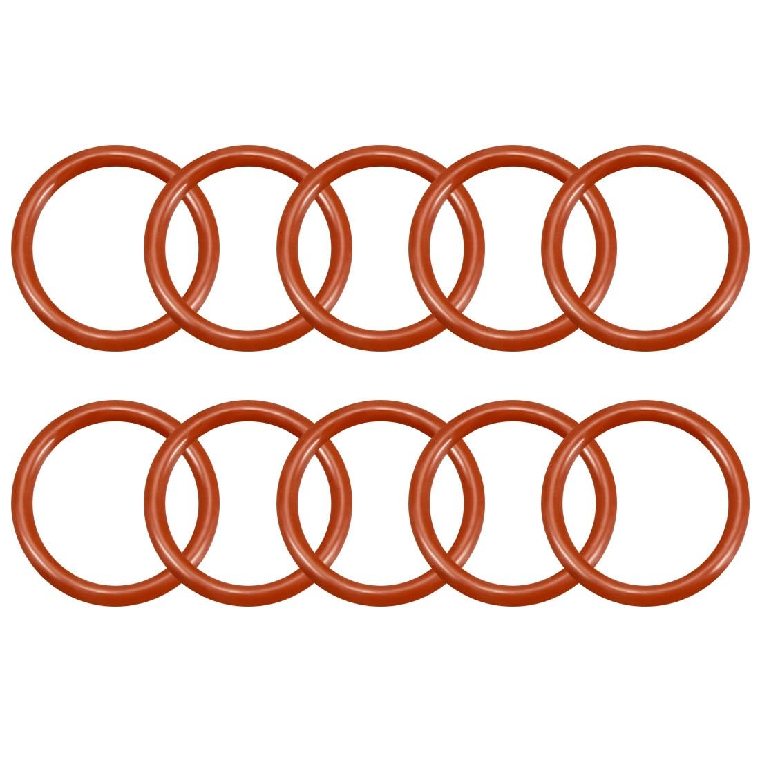 ya 13 9.15 baidi Silicone O-Ring 17mmx13mmx2mm VMQ Seal Rings Sealing Gasket Red 10Pc