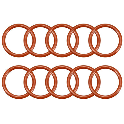 ya 13 9.15 baidi Silicone O-Ring 17mmx13mmx2mm VMQ Seal Rings Sealing Gasket Red 10Pc