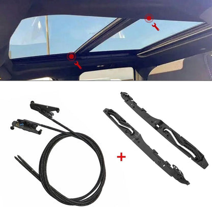 ya 5 8.10 Complete Sunroof Replacement Kit with Glass Cables+Track Assembly for for Ford F150