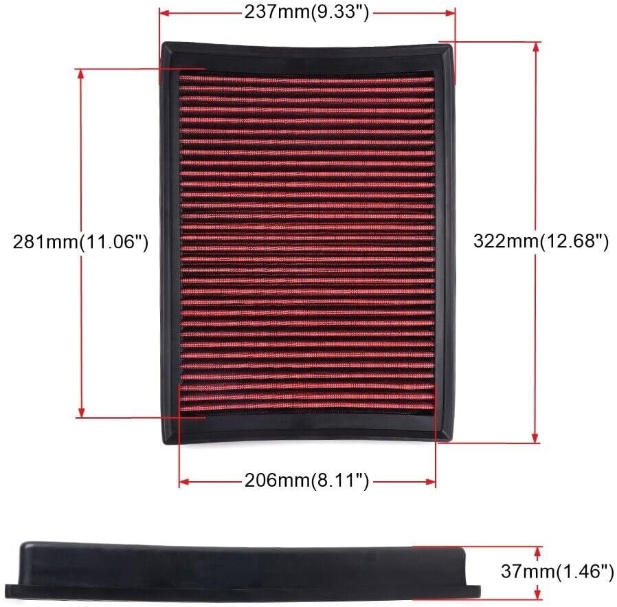 ya 13 9.15 baidi 33-2438 Engine Air Intake Filter Fit for 2010-2024 for 4Runner FJ Cruiser 4.0L GX460
