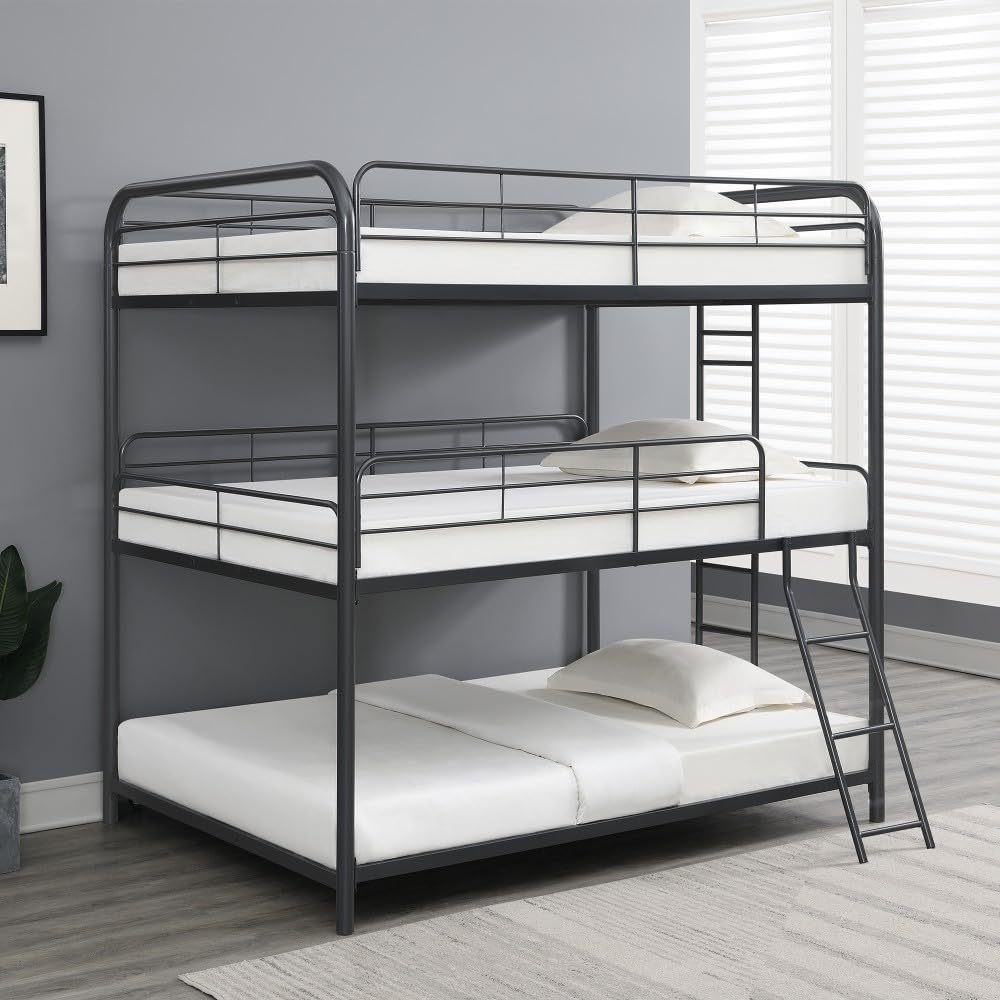 ya 28 10.13 baidi Triple Bunk Bed FULL over FULL over FULL