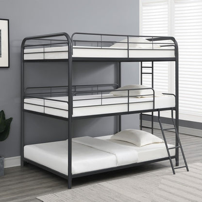 ya 28 10.13 baidi Triple Bunk Bed FULL over FULL over FULL