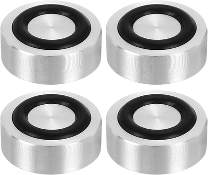 ya 26 10.21 baidi M8 20mm / 0.8 Dia 12mm Aluminum Disc Glass Top Adapter with Rubber Ring 4pcs
