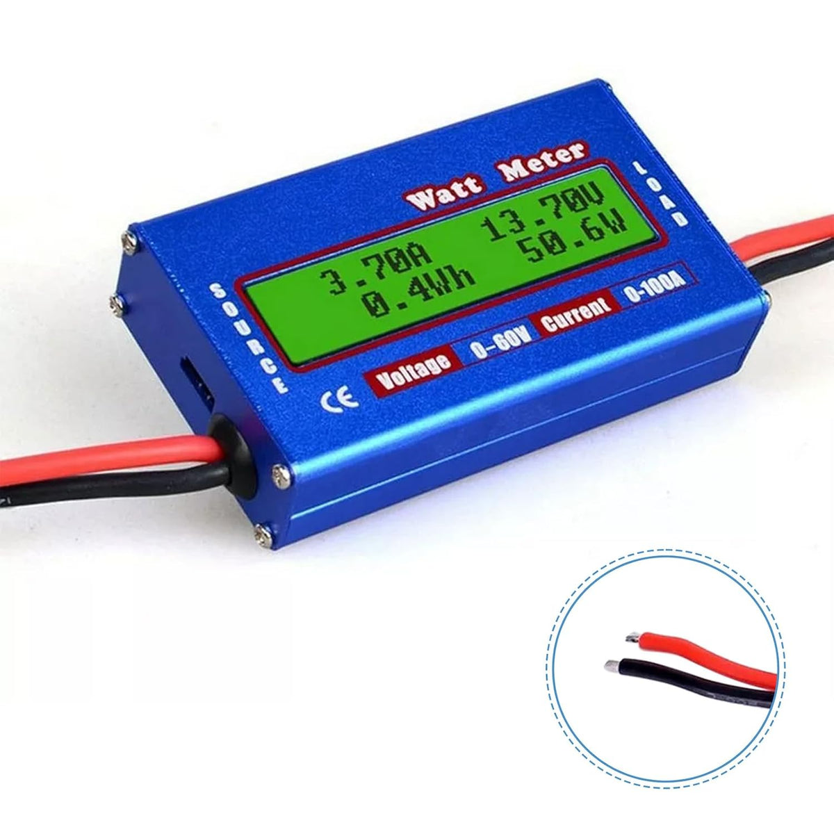 ya 16 10.20 baidi Digital Monitor LCD 12V 24V Volt Amp Watt Meter RC Battery Solar Power Analyser