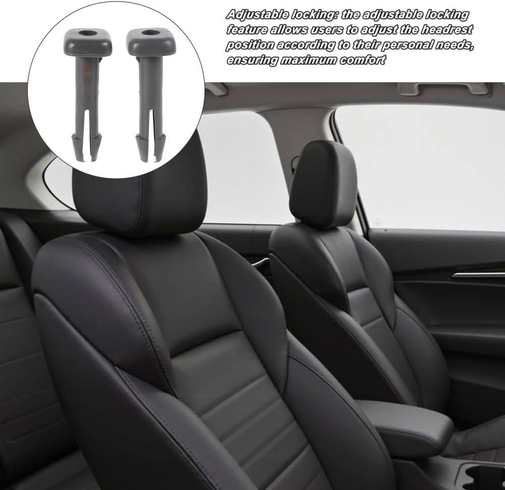 ya 4 8.8.2 1 Pair Adjustable Locking Car for SEAT Headrests Guide Inserts Plastic Headrest