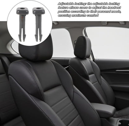ya 4 8.8.2 1 Pair Adjustable Locking Car for SEAT Headrests Guide Inserts Plastic Headrest