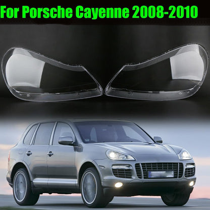 ya 9 10.24 Pair Headlight Lens Cover Clear Shell Plastic for Porsche for Cayenne 2008 2009 2010