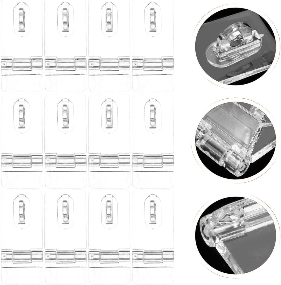 ya 26 10.21 baidi 12 Sets Acrylic Bag Lock Buckle Box Latch Clasp Transparent Hasps