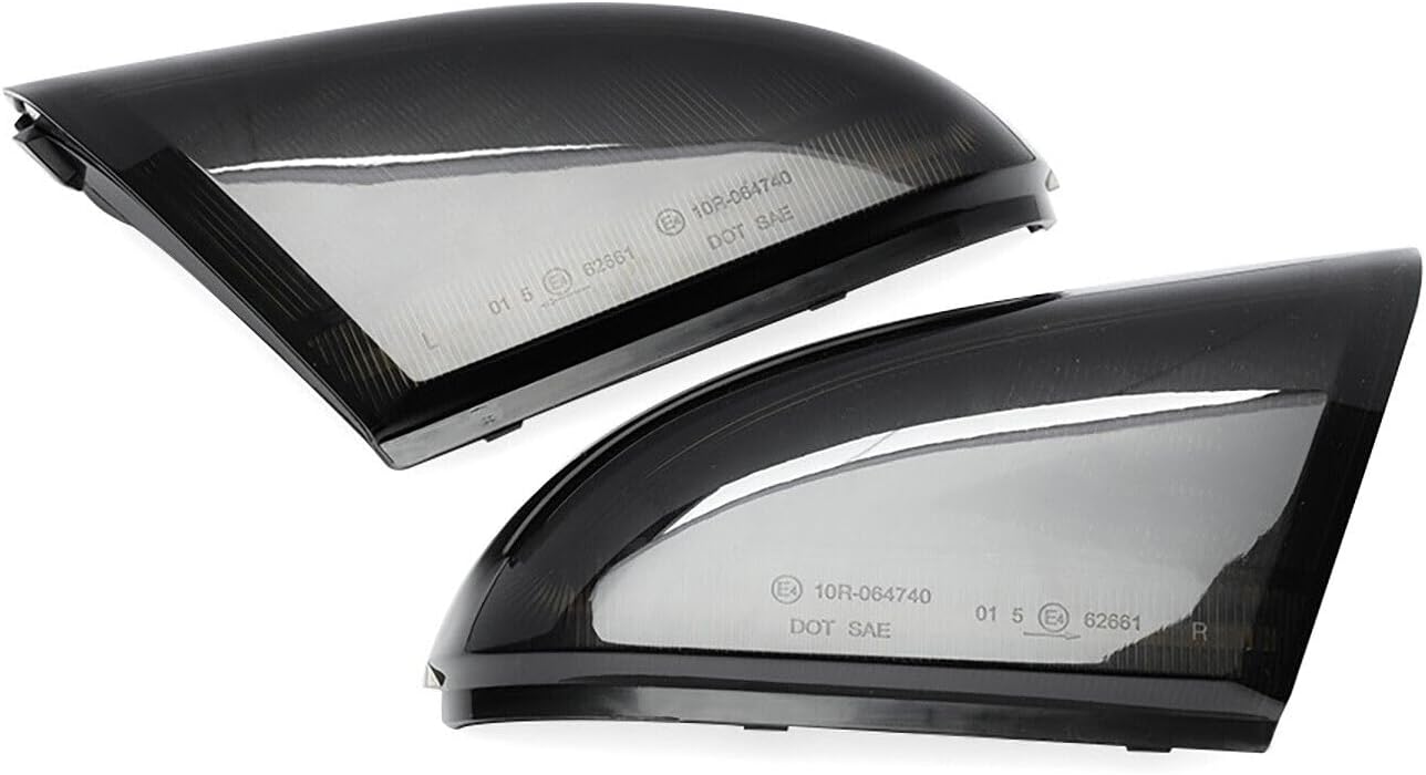 ya 7 8.24 baidi for Dodge for Ram 1500 2500 Smoked Dynamic LED Side Mirror Turn Signal Puddle Lights 
