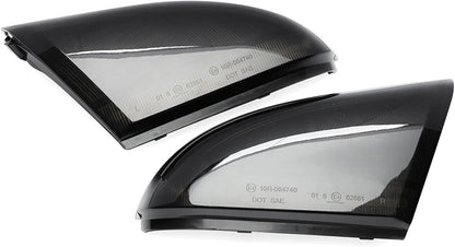ya 7 8.24 baidi for Dodge for Ram 1500 2500 Smoked Dynamic LED Side Mirror Turn Signal Puddle Lights 