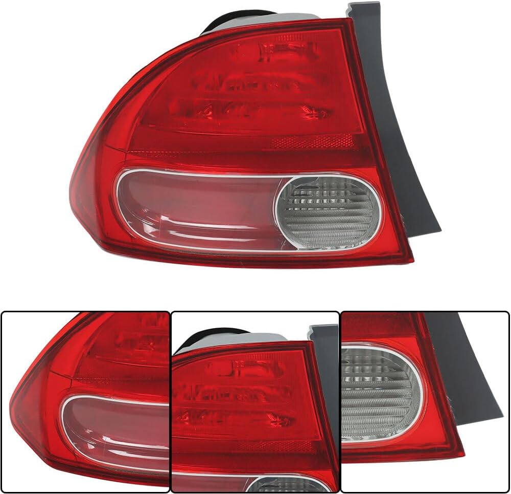 ya 10 9.16 zhengce Tail Light Left Rear Red Clear Tail Light Assembly for 2006-2008 for Honda