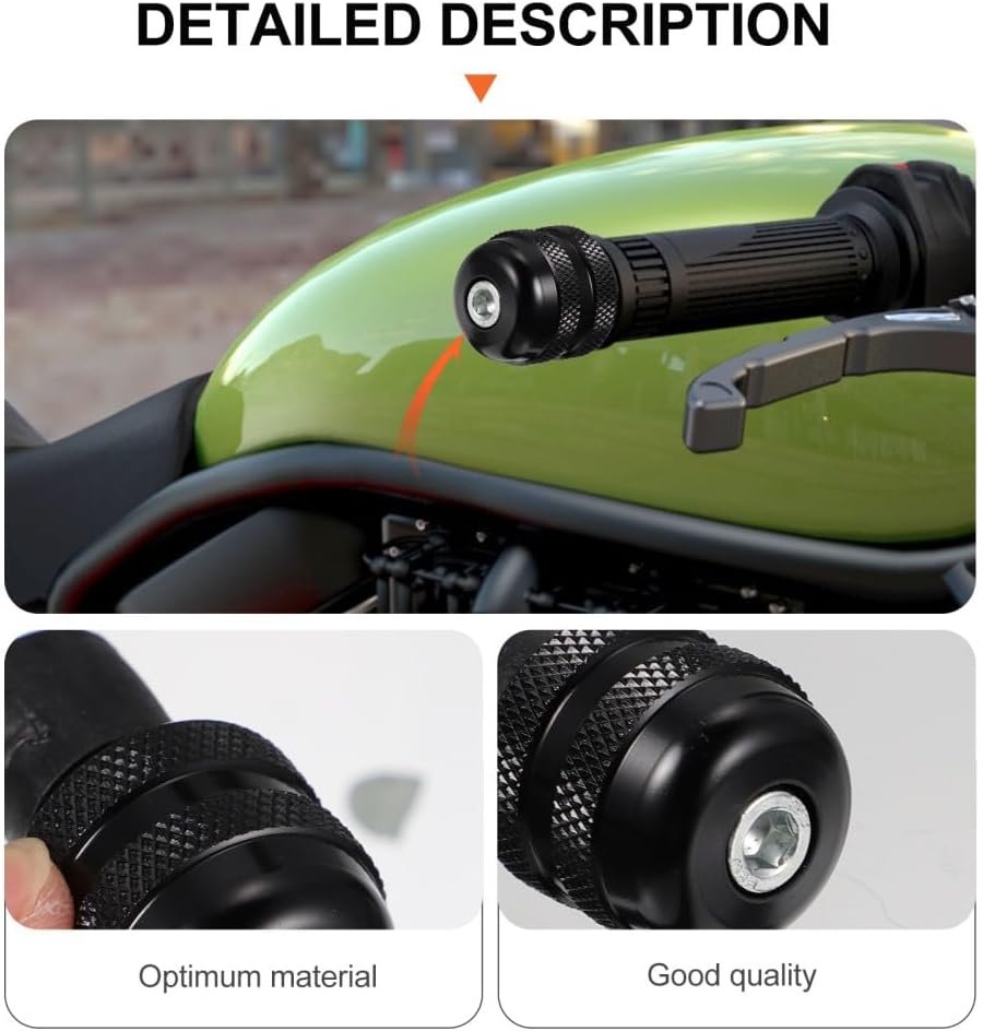 ya 4 8.24 baidi 2 Pcs Bicycle Handlebar Caps Plug Motorbike Accessories Motorcycle Plugs Grip