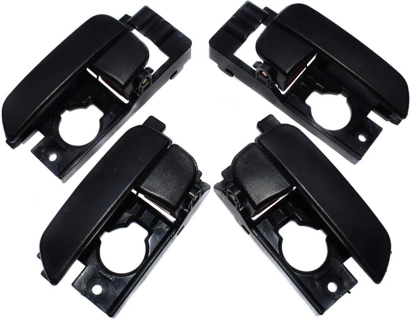 ya 4 8.8.2 Black Set 4pcs Front and Rear LH RH Interior Door Handles 2007-2011 for Hyundai Accent 