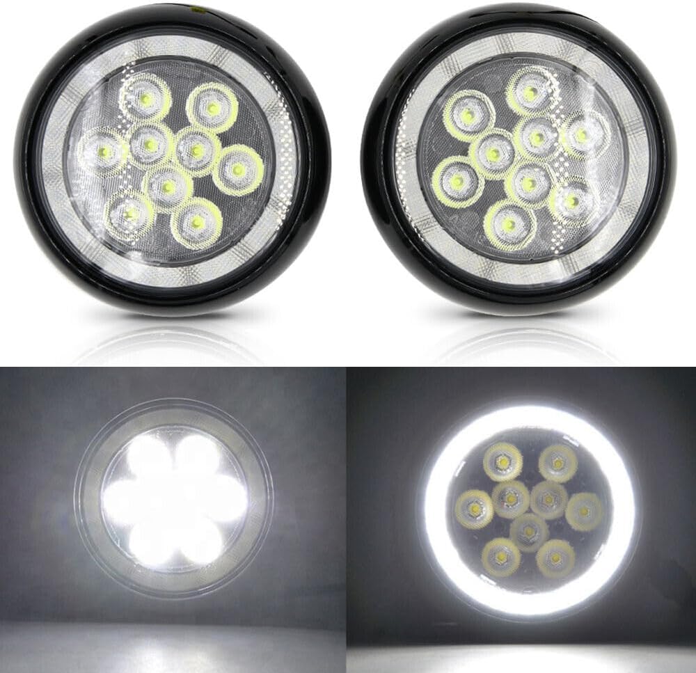 ya 4 8.10 White LED Rally Driving Fog Light Bracket for 2004-2006 for Mini Cooper R50 R52 R53