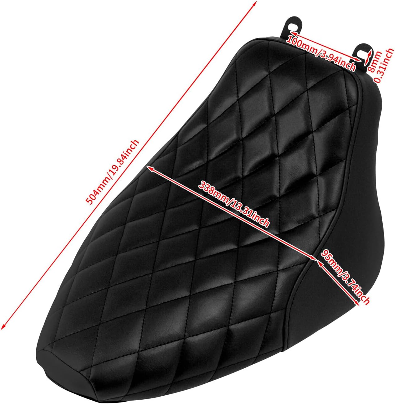 ya 5 8.24 baidi Driver Solo for SEAT Black Stitching for Harley Heritage Softail FLSTC Deluxe 06-17