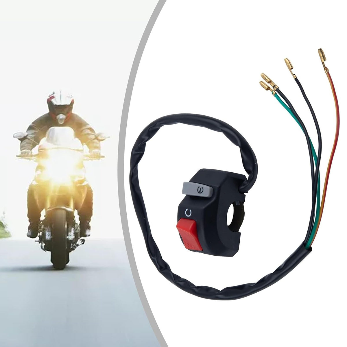 ya 13 9.15 baidi Handlebar Switch Fog Headlight ON Off Button Motorbike New Useful