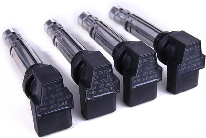 ya 9 10.24 4Pcs Ignition Coil for VW for JETTA for Golf for Passat Beetle Eos for Audi A3 1.4TSI 1.6FSI