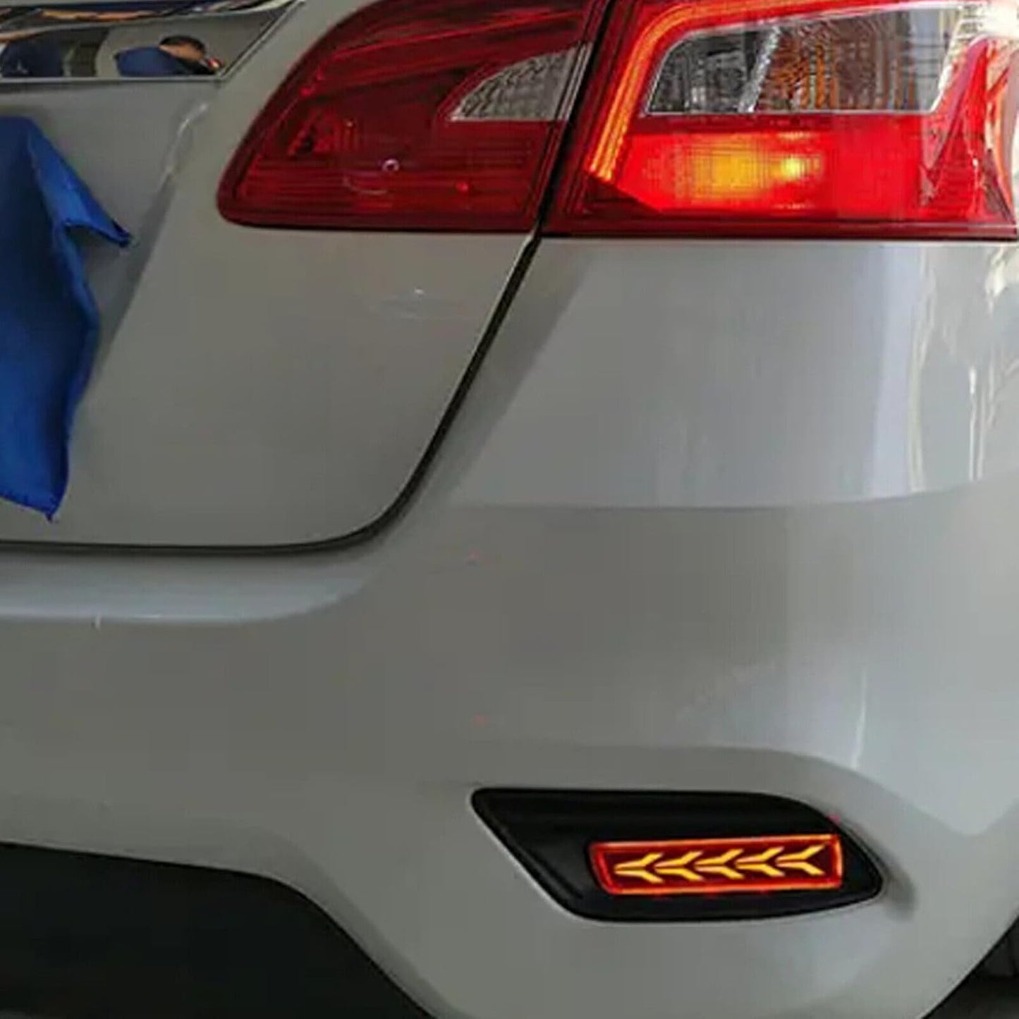 ya 4 8.14 2 Pack for Nissan Sentra 2013-2019 LED Car Rear Bumper Tail Brake Light 