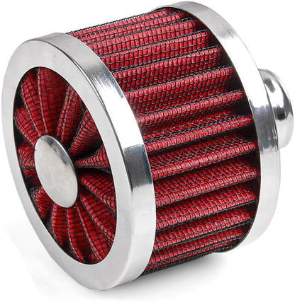 ya 13 9.15 baidi Red Extra Flow 1 to 1-1/4 Push In Valve Cover Baffle Breather Vent Filter Kit