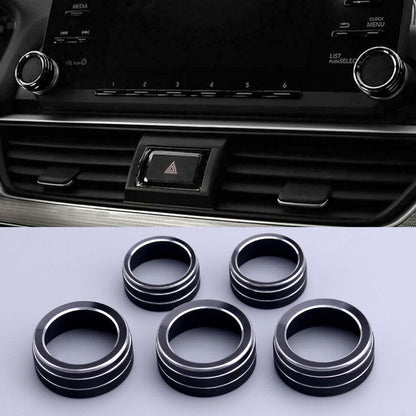 ya 8 8.24 baidi 5pcs Air Conditioner Switch Knob Ring Cover Trim Fits for Honda for Accord 2018-2020