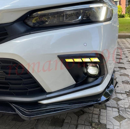 ya 9 10.24 for Honda for Civic Sedan 2022-2023 LED Daytime Running Lights/Turn signal Lights