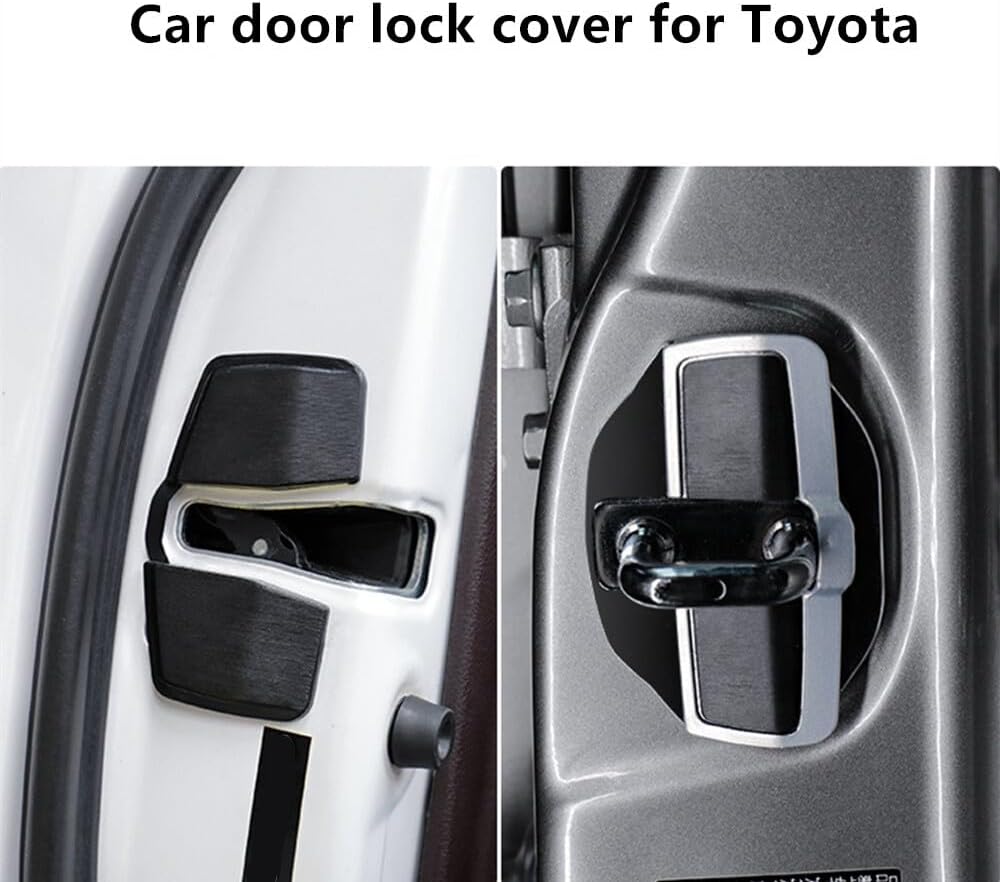 ya 5 8.10 1Set Car Door Lock Stabilizer Protector Lock Buckle Cover Fit for Lexus for Toyota