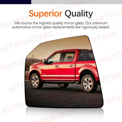 ya 2 8.15 Pair Side Mirror Glass Heated W/Blind Spot for Ford F-150 F150 2015-2020