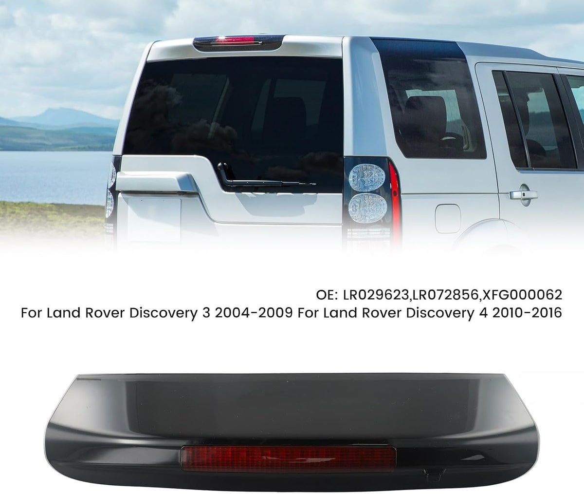 ya 13 9.15 baidi For for Land Rover Discovery LR3-LR4 2005-2016 High Light 3rd Brake Stop Lamp Third